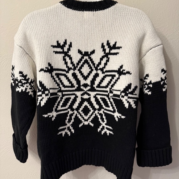 NWT Show Me Your Mumu Stowe Sweater Snowflake size M chunky heavy - Picture 6 of 12
